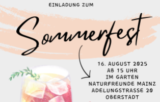 Mainzer Sommerfest 30 Jahre NaturFreunde Mainz in der Oberstadt